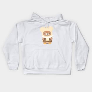 Honey Bee Bear Kids Hoodie